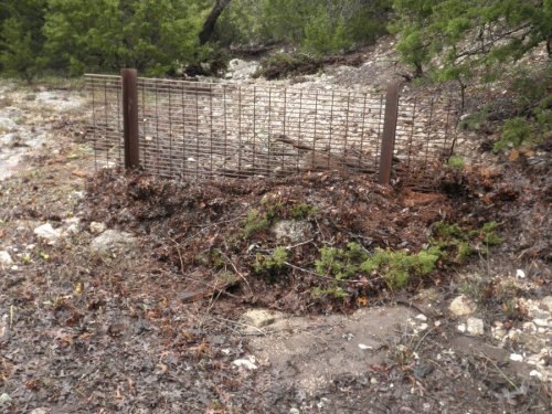 rock and brush dam post storm 1