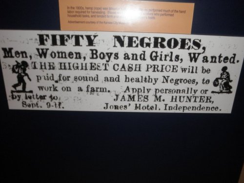 This advertisement in the Kansas City Star isn't sufficiently well explained to allow me to ease your thoughts by elucidating the reasons it's included in the Johnson County Museum.