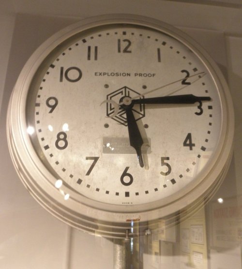 The US might yet make use of an explosion proof clock.  I sort of wish i had me one if I leaned to having wall clocks.